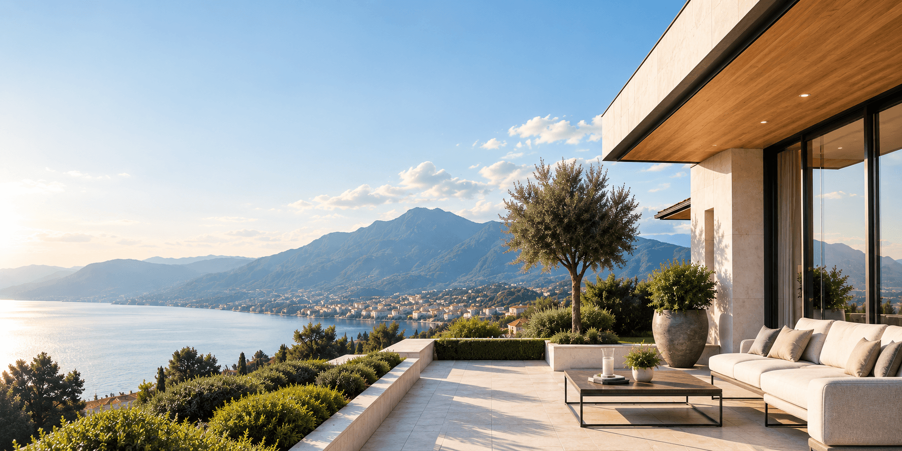 Casa moderna affacciata sul paesaggio